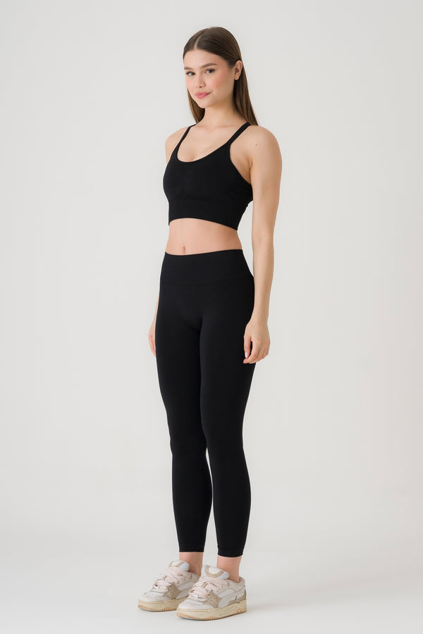Yüksek Bel Dikişsiz Seamless Spor Tayt – Toparlayıcı & Esnek Kadın Taytı
