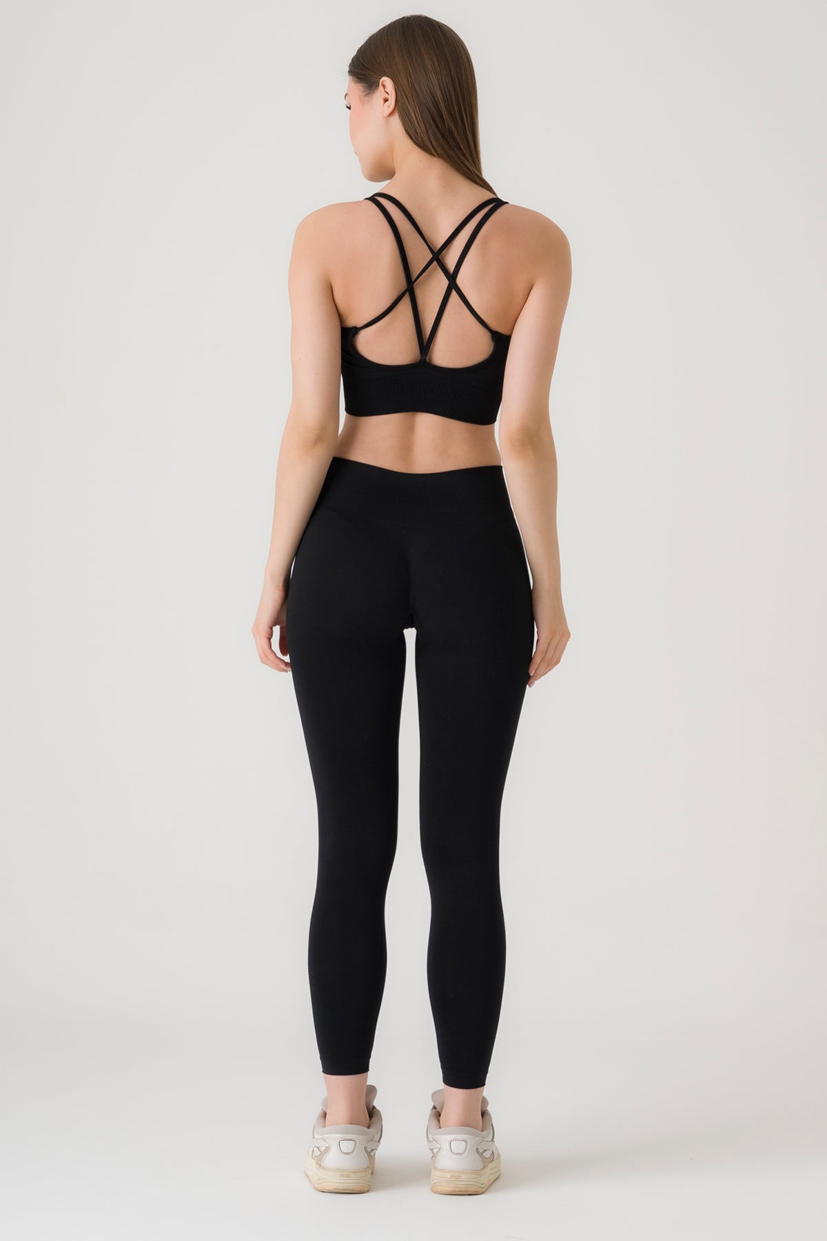 Yüksek Bel Dikişsiz Seamless Spor Tayt – Toparlayıcı & Esnek Kadın Taytı