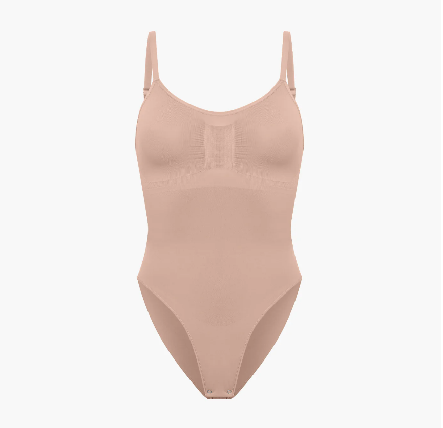 Nahtloses beiges Body Shaper Korsett für Damen 